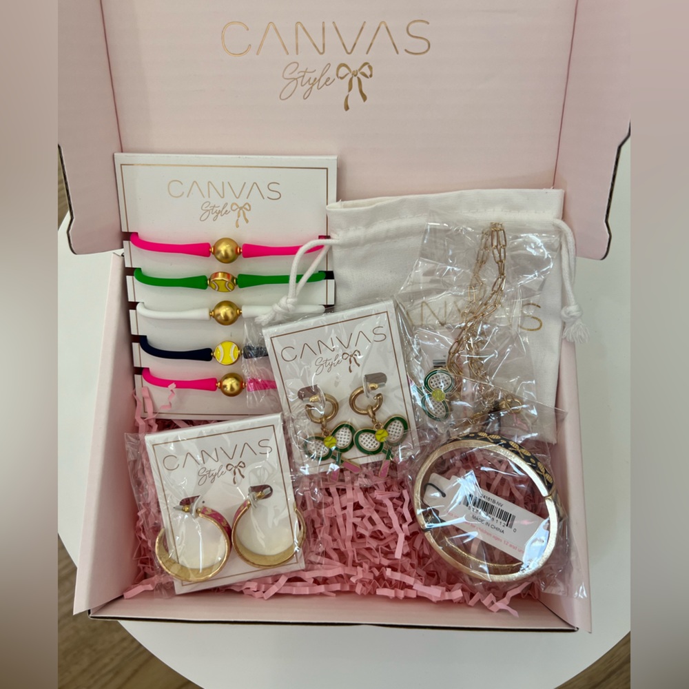 Canvas Style Tennis Jewelry Set
